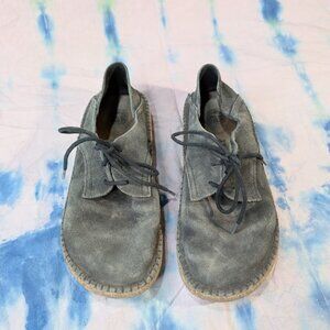 Birkenstock Gary Grey Suede Oxford Lace Up Shoe Size 37
